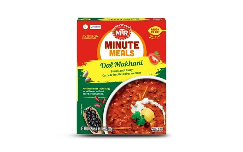 Mtr Minute Meals Ready To Eat - Dal Makhani 300g Pack Of 6