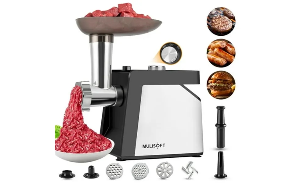 Mulisoft Meat Grinder 2500w Electric Meat Grinders For Home Use With Sausage Maker & Kubbe Kit Heavy Duty