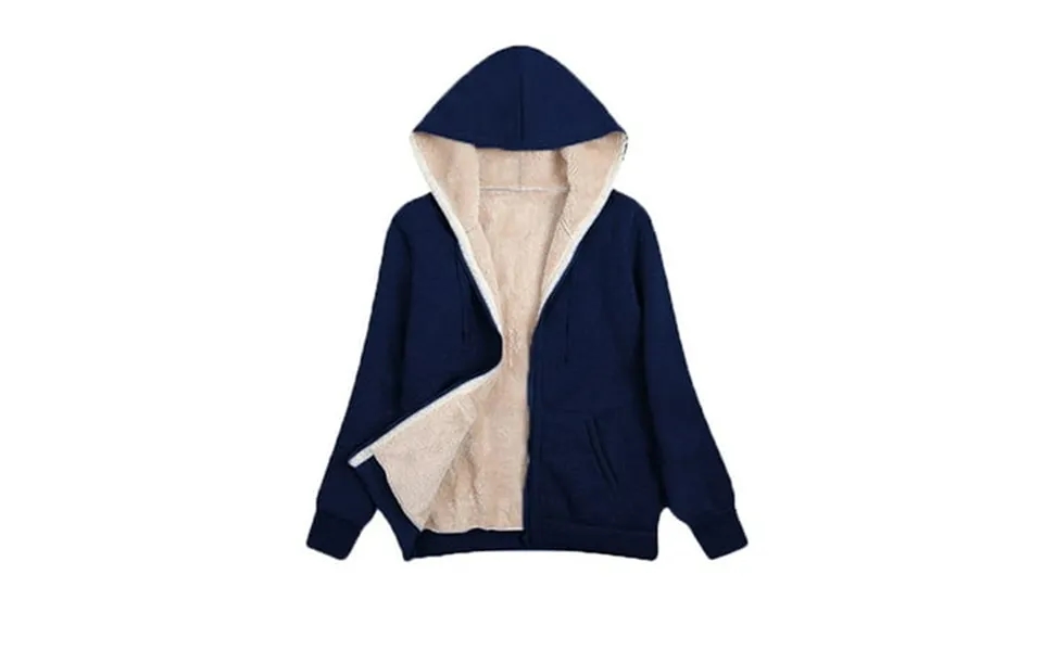 Munlar Winter Jackets For Girls- Long Hoodies Tunic Winter Warm Fleece Lined Zip Up Hooded Sweatshirt Women S Coat Clear