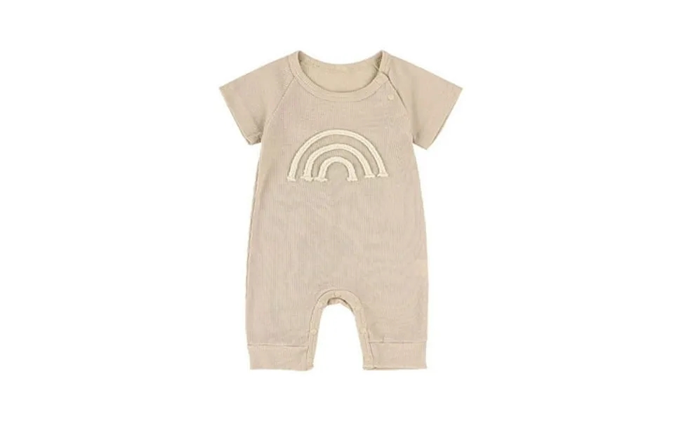 Muzefu Baby Clothes For Girls Clearance Under 5 Child S Summer Jumpsuit Boys And Girls Baby Botton Short Sleeve Round Ne