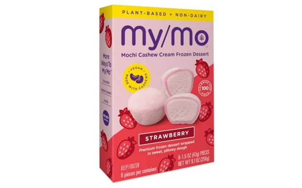 My Mochi Strawberry Non Dairy Dessert 9.1 Ounce -- 12 Per Case