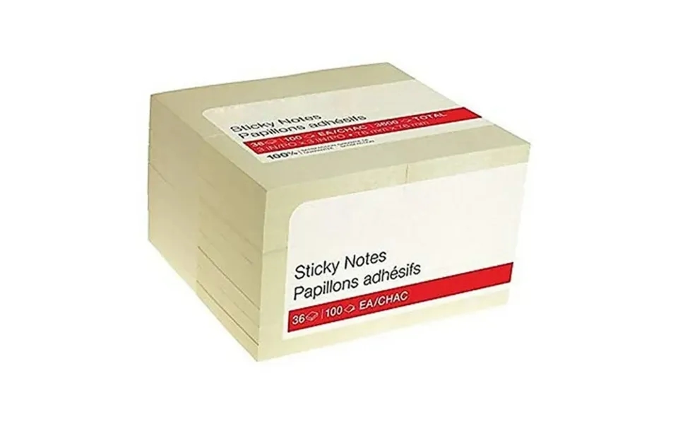 Myofficeinnovations Stickies Standard Notes 3 X 3 100 Sh. Pad 36 Pads Pk S-33yr36 24295906