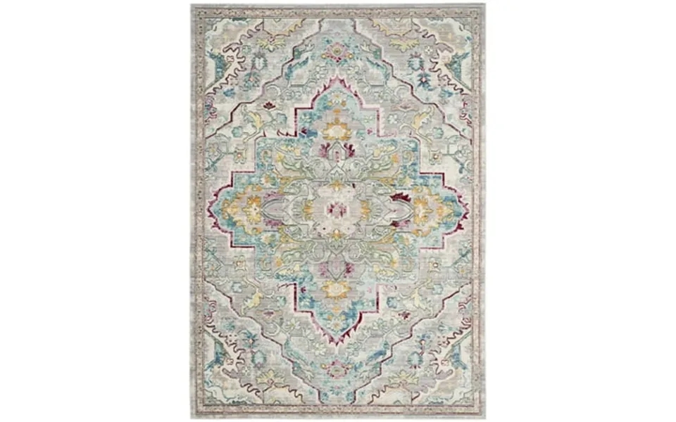 Mystique Multi Large Rectangle Rug-color Grey Light Blue Shape Medium Rectangle Size 5 X 8