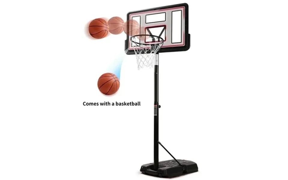 Naipo 44in Portable Basketball Hoop With Height Adjustable 6