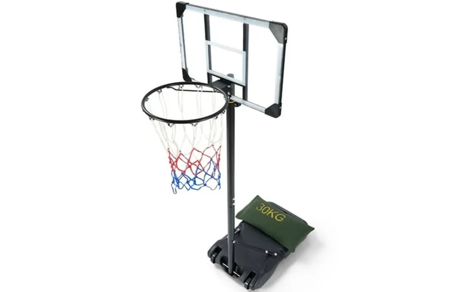 Naipo 5 To 7 Ft Adjustable Basketball Hoop System 28 In Backboard Portable Basketball Goal With Wheels Basketball Stand