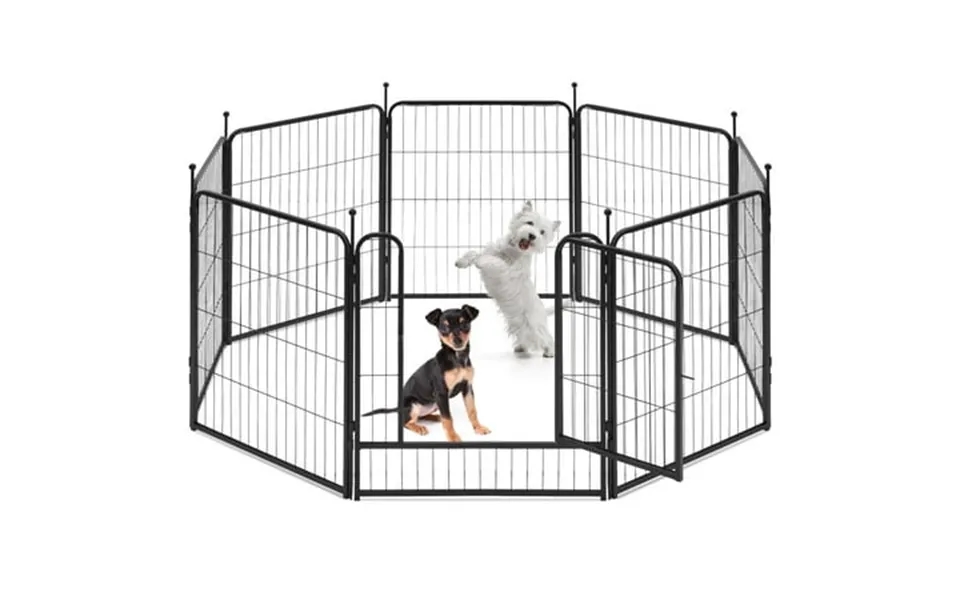 Naipo Dog Playpen Indoor 8 Panel 32 Heavy Duty Dog Fence Puppy Playpen Rabbit Exercise Pen Portable House Rv Camping Gar