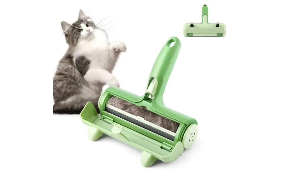 Nanafrog Resuable Pet Hair Remover Cat & Dog Fur Lint Roller For Furniture & Clothing Green