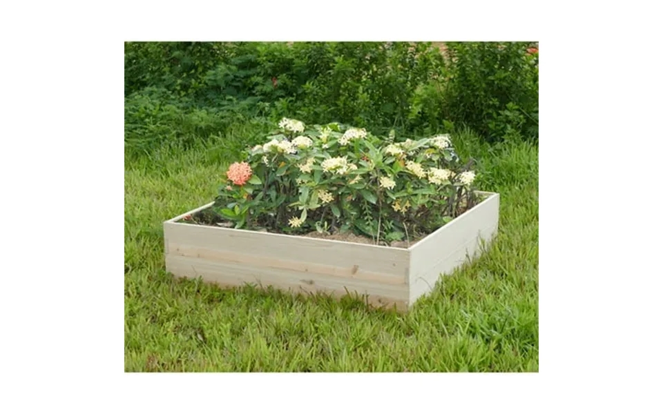 Naomi Home Iris Garden Bed Large Garden Box Wooden Raised Garden Beds Outdoor For Vegetables Square 4 Ft X 4 Ft Large Ra
