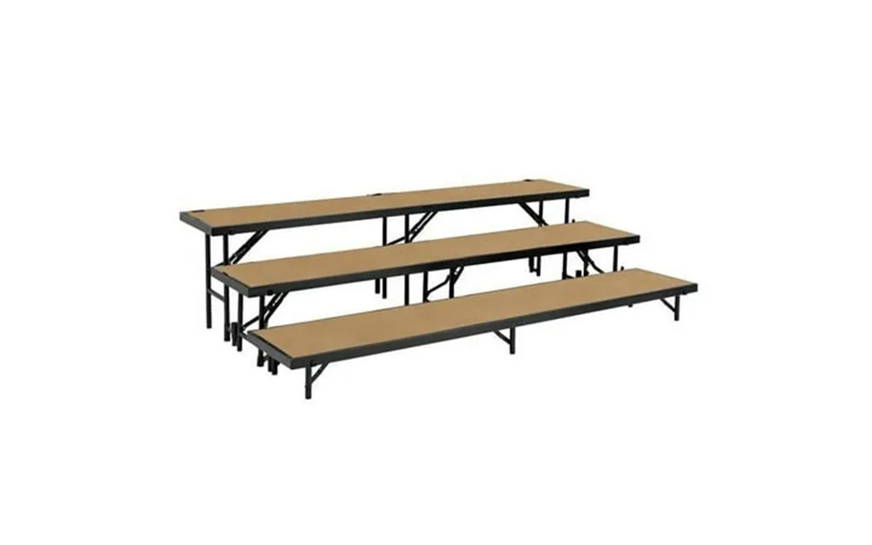 National Public Seating Rs3lhb 3 Level Riser Hardboard Multi Level Risers