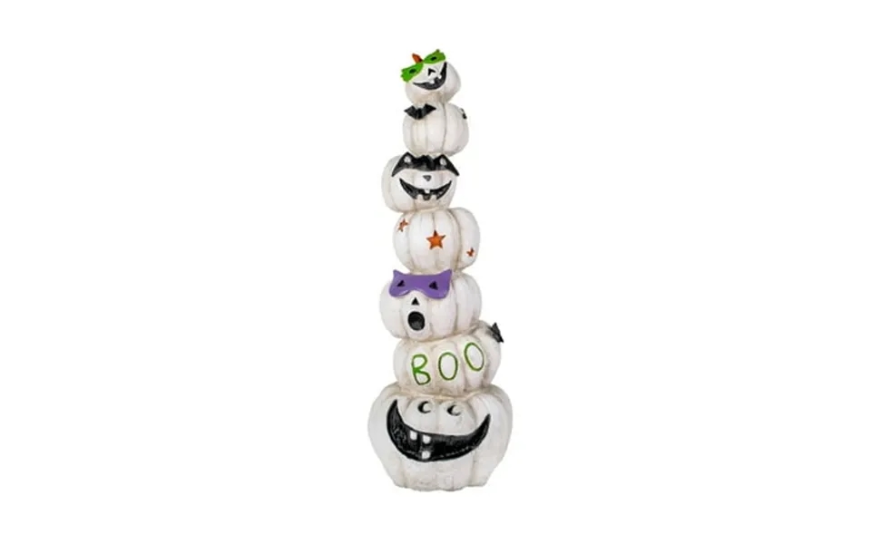 National Tree Company 47 In. Stacked White Halloween Jack-o-lanterns