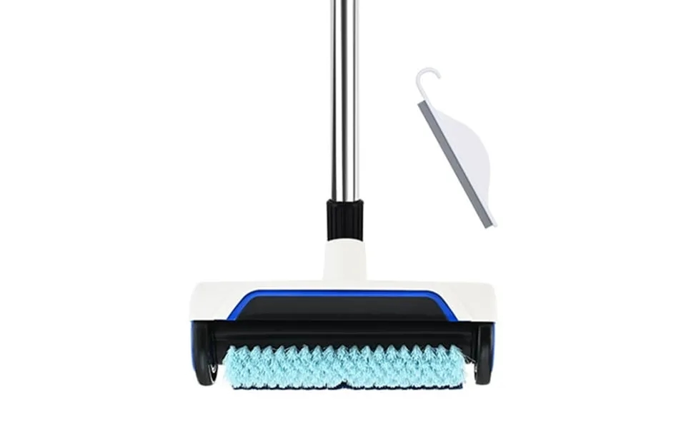 Natubeau Carpet Cleaning Brush Broom Push Broom Pet Hair Removal Broom With Water Scraper Adjustable Long Handle Non Scr