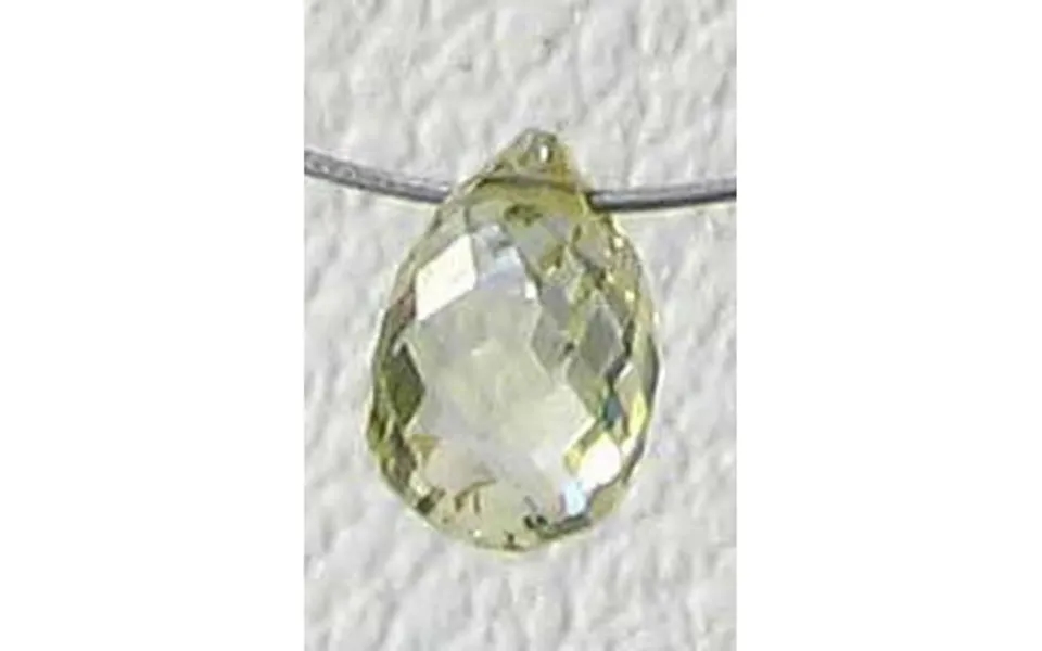 Natural Canary Diamond 4.25x3mm Briolette Bead .27cts 4.25x3mm