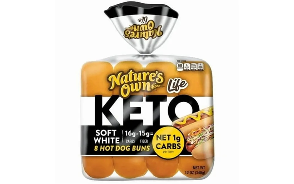 Nature S Own Life Keto Soft White Hotdog Buns Keto Hotdog Buns Keto Bread Buns 8 Count Pack Of 7