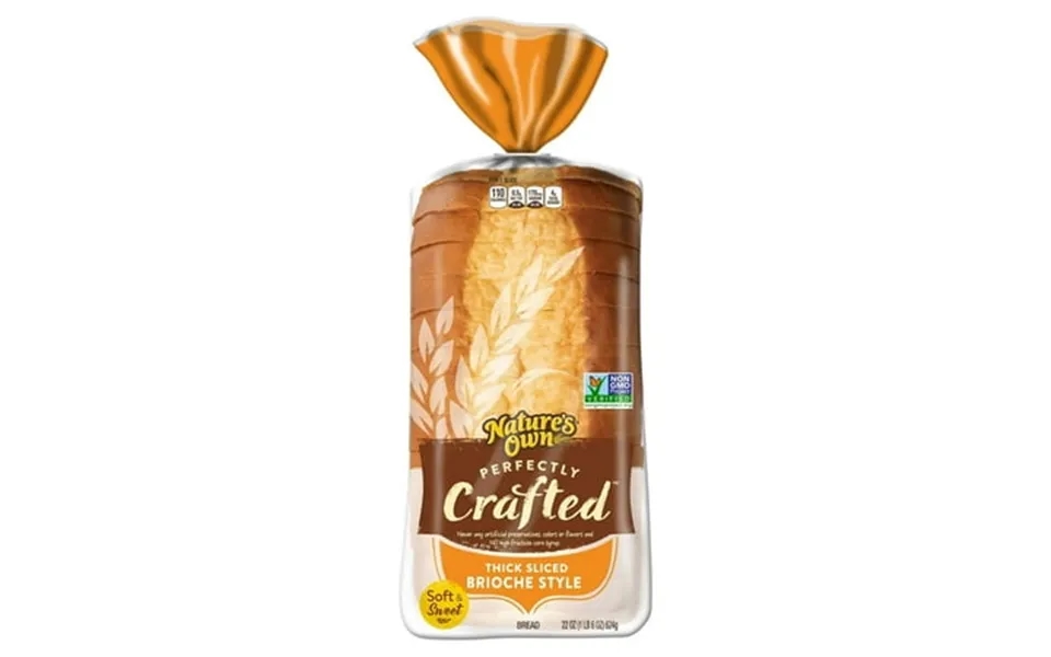 Nature S Own Perfectly Crafted Brioche Style Bread Loaf 22 Oz Pack Of 8