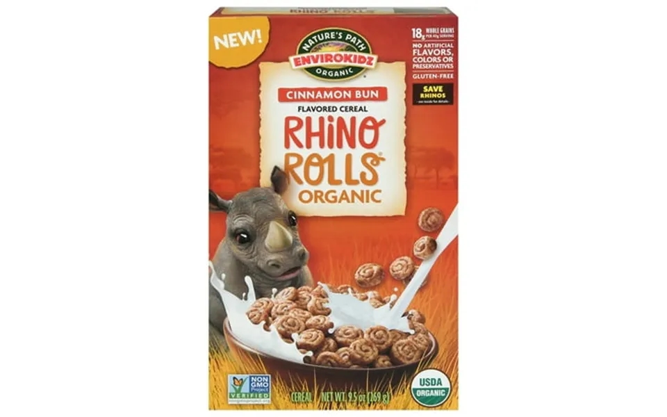 Nature S Path Organic Kid S Rhino Rollers Cereal 9.5 Oz Pack Of 12
