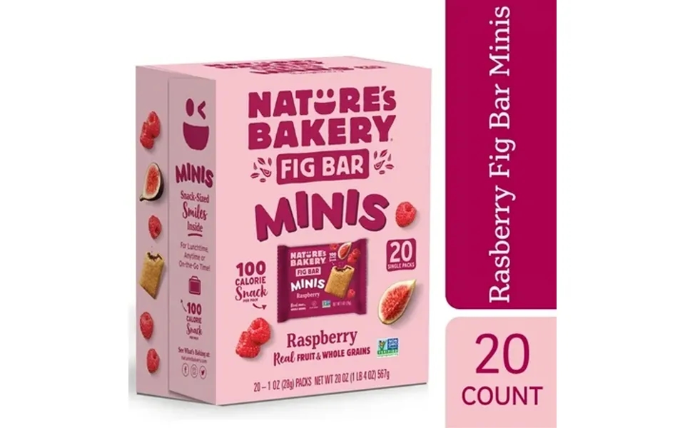 Nature’s Bakery Raspberry Fig Bar Minis 1 Oz 20 Count