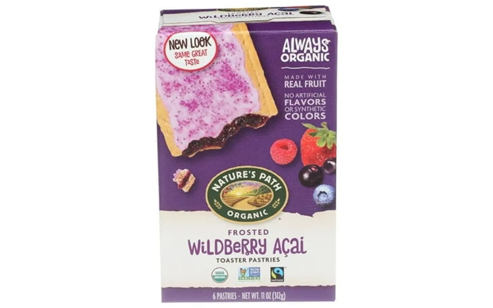 Natures Path Organic Wildberry Acai Frosted Toaster Pastry 11 Ounce -- 12 Per Case