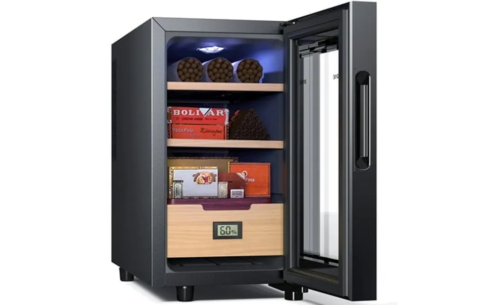 Needone 23l Electric Cigar Humidor For 150 Counts Cooling & Heating Control System New Year Christmas Gifts Father S Day