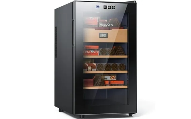 Needone 48l Electric Humidor 300 Counts Cigar Cooler Humidor Humidifier Box With 3 Spanish Cedar Wood Shelves & 1 Drawer product image