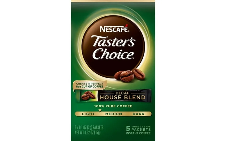 Nescafé Decaf Taster S Choice Light Medium Roast Instant Coffee Packets 5 Count