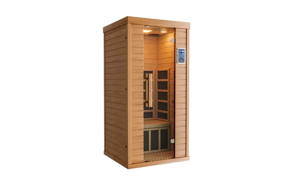 Netaje 1 Person Sauna Spectrum Infrared Sauna For Home With Bt And Wifi Control Indoor Dry Sauna With 5 Heater Panels Ho