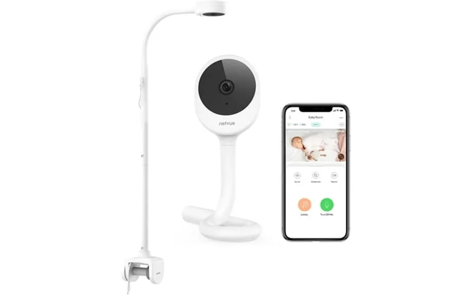 Netvue Peekababy Baby Camera Monitor Wireless Baby Monitor With Camera & Audio 4-in-1 Crib Mount Smart App Sleep Analysi