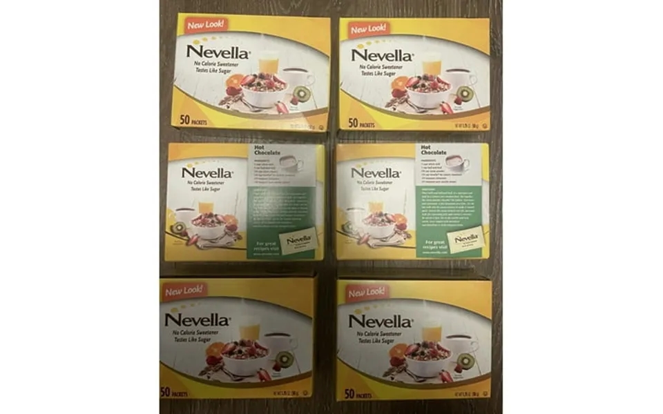 Nevella No Calorie Sweetner. Taste Like Sugar. 50 Packets Per Box