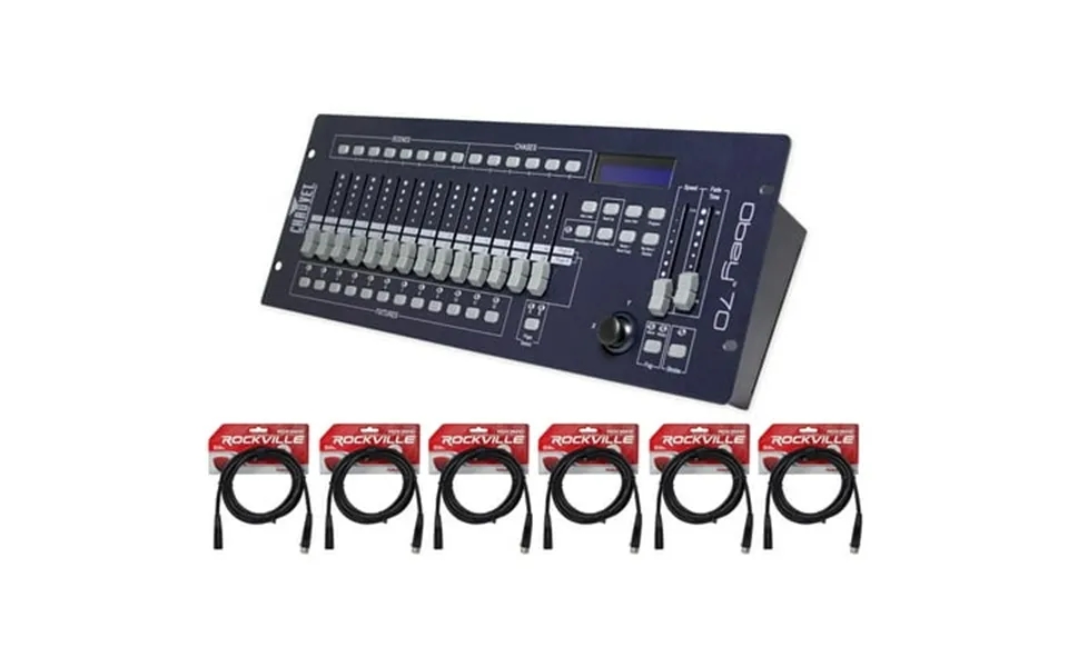 New Chauvet Dj Obey 70 Light Fog Dmx Lighting Controller 6 10 Ft