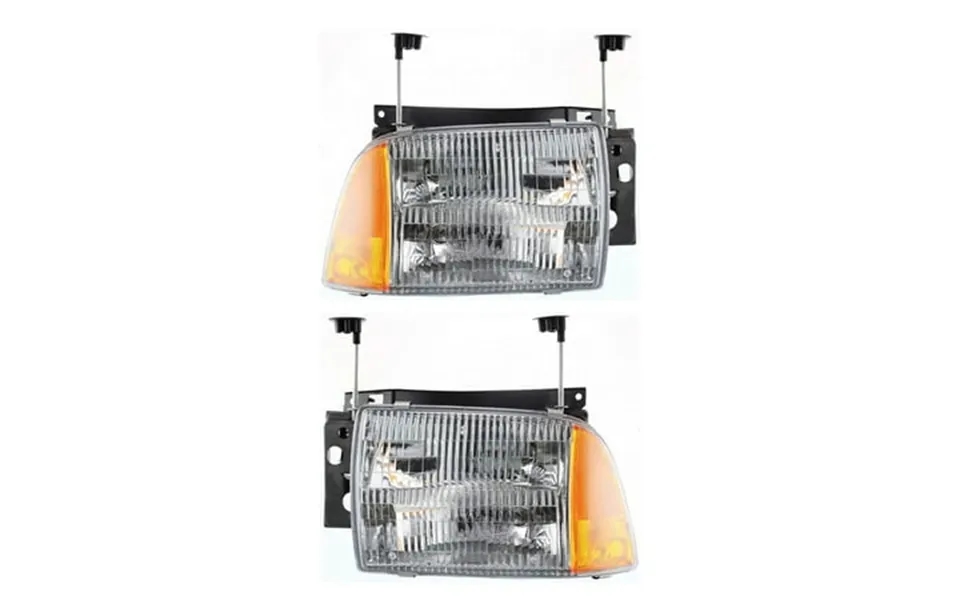 New Pair Of Headlights Compatible With Chevrolet Blazer Base Sport Utility 1995 1996 1997 By Part Numbers Gm2503156 Gm25
