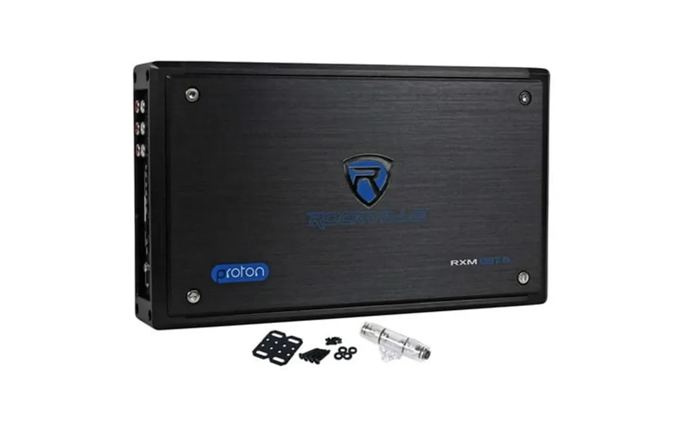 New Rockville Rxm8btb 8 Channel 1500 Watt Marine Boat Amplifier Amp W Bluetooth