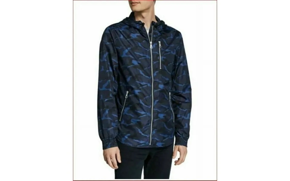 New Slate & Stone Men Track Jacket Oliver 3g6-jkt-5047-1 Blue Camo M 248