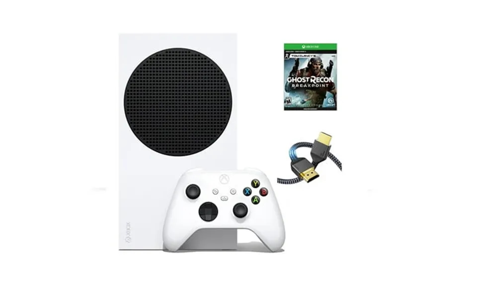 Newest Edition-microsoft Xbox-series-s 512gb Ssd White Wireless Controller With Tom Clancy S Ghost Recon Breakpoint Full