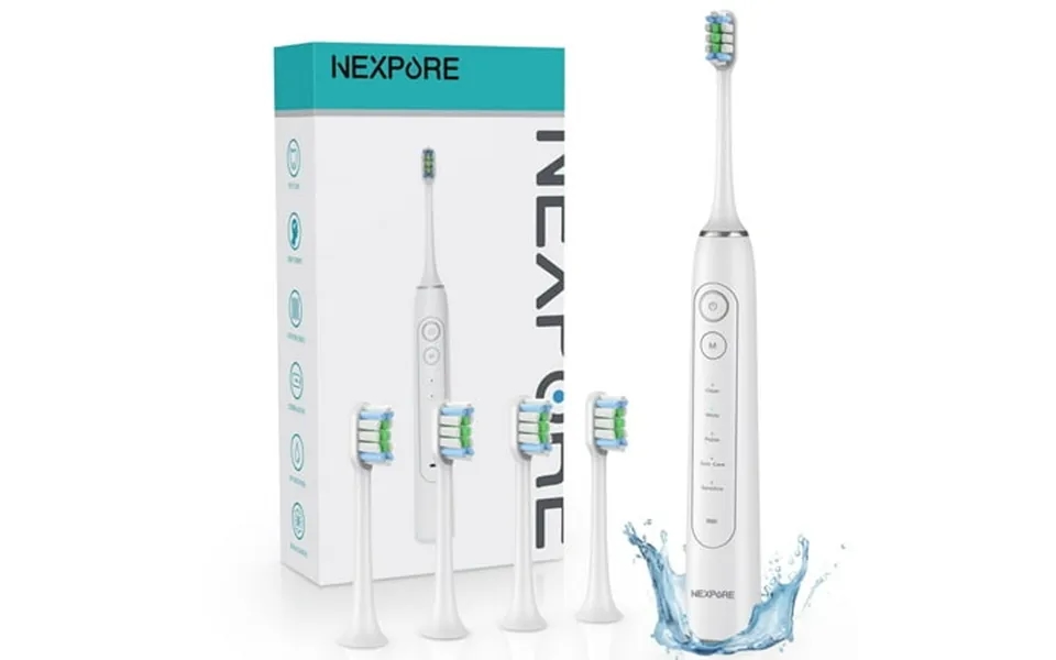 Nexpure Sonic Electric Toothbrush For Adults And Kids 5 Modes 48 000 Vpm Smart Timer Fast Charging 60-day Battery 4 Brus