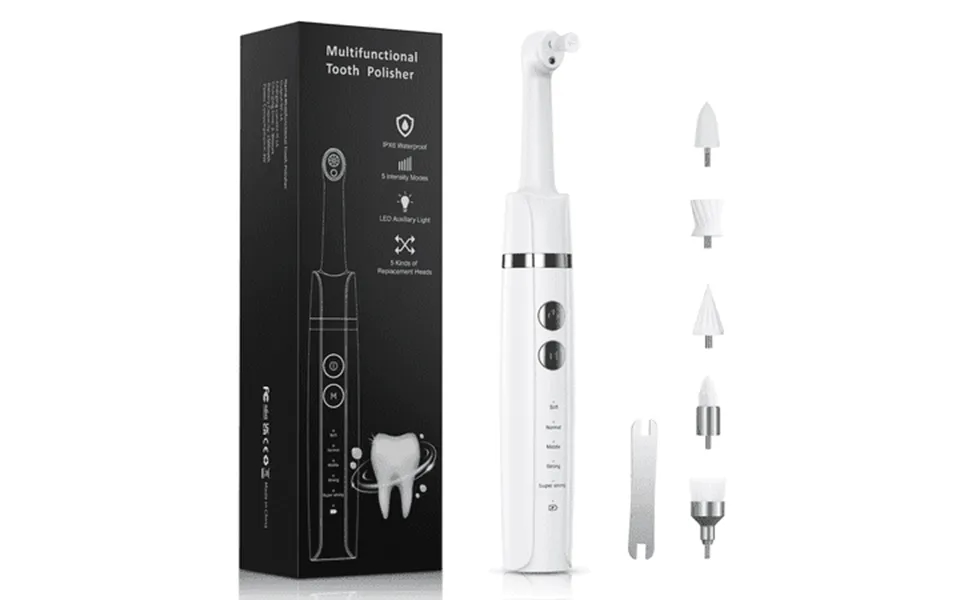 Nexpure Tooth Polisher Rechargeable Tooth Whitening Kit For Teeth Cleaning And Whitening 5 Speeds 5 Brush Heads Gift For