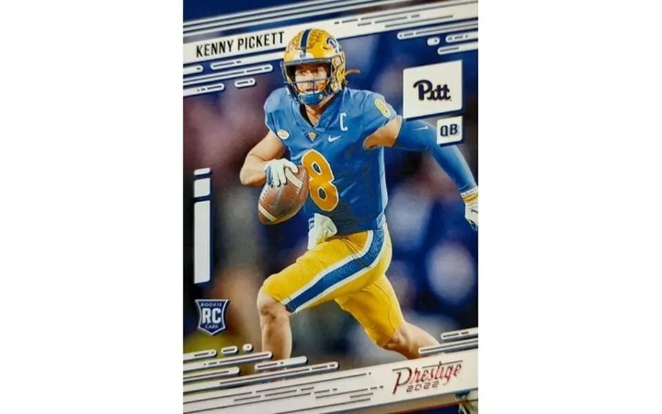Nfl 2022 Panini Chronicles Prestige Draft Picks Kenny Pickett Pink Trading Card 8 Rookie Card