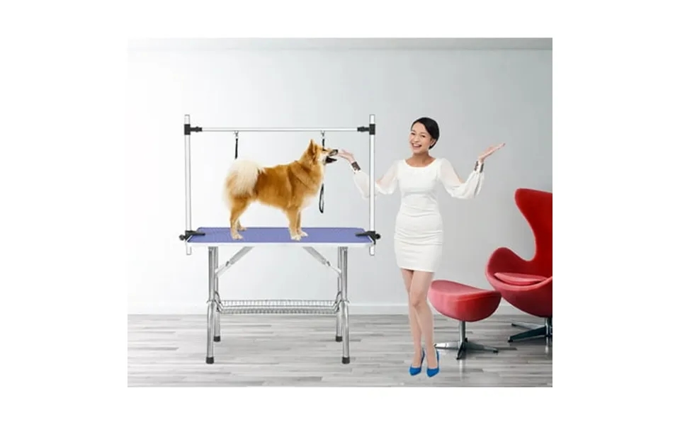 Nicepet Large Dog Table On Clearance 46 X 24 Professional Heavy Duty Stainless Steel Frame Foldable Table W Adjustable W
