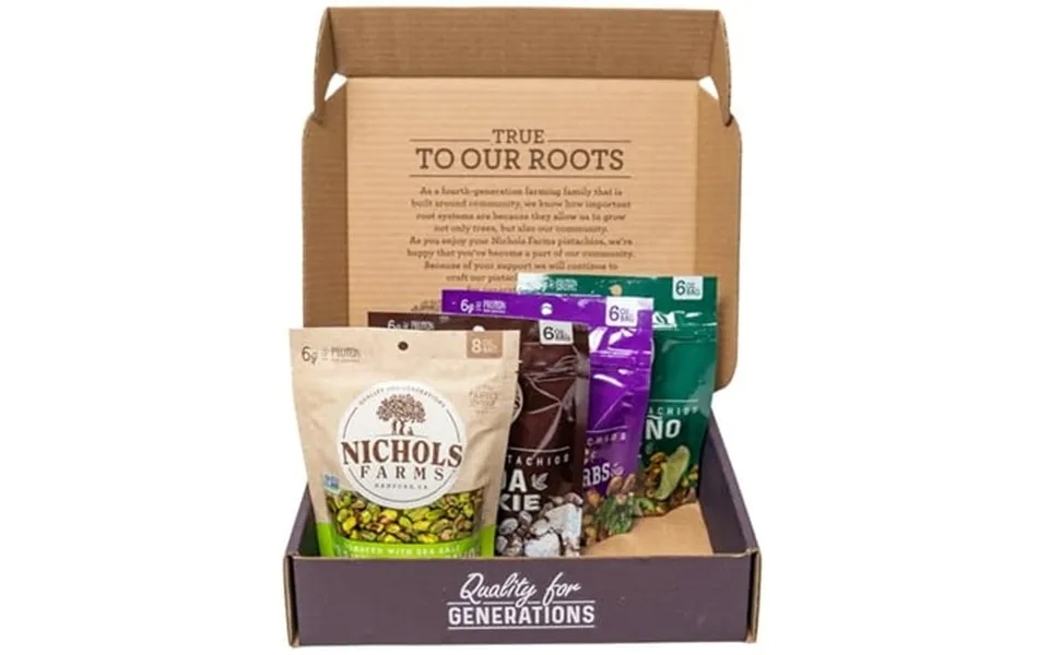 Nichols Farms Roasted Pistachios - California-grown Non-gmo Snack Packs