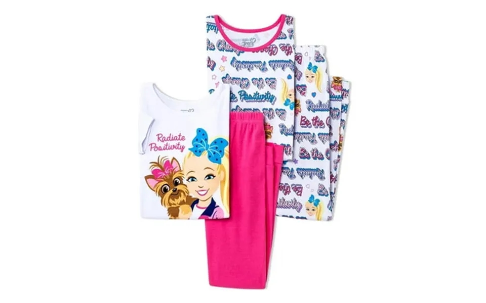 Nickelodeon Jojo Siwa Big Girls Four-piece Pajama Set Female 4-5 Pink Size 4