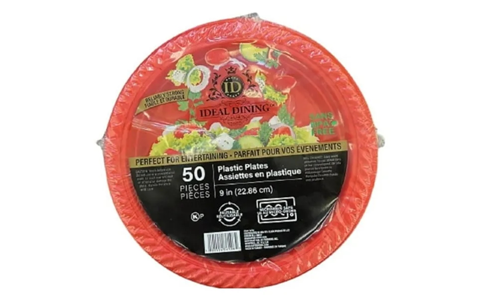 Nicole Fantani S Serving 9 Disposable Red Plastic Plates Good To Use In Microwave Bulk Stock For Resturant Hotel Deli &