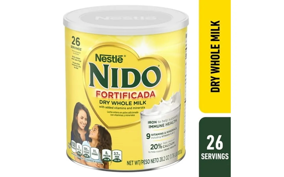 Nido Fortificada Dry Whole Milk Powder 1.76 Lb Canister