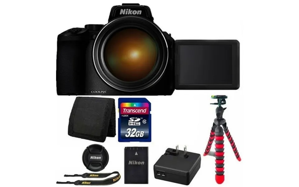 Nikon Coolpix P950 83x Optical Zoom 16mp Digital Camera With 32gb Memory Card Black