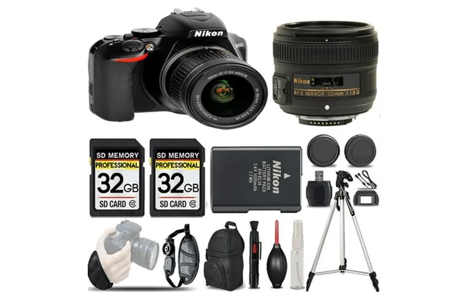 Nikon D3500 Dslr Camera With 18-55mm Lens 50mm F 1.8 Lens -loaded Kit International Version