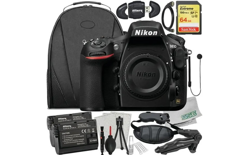 Nikon D810 Dslr Camera Body Only With Essential Accessory Bundle Sandisk 64gb Extreme Sdxc Memory Card Tabletop Tripod 2