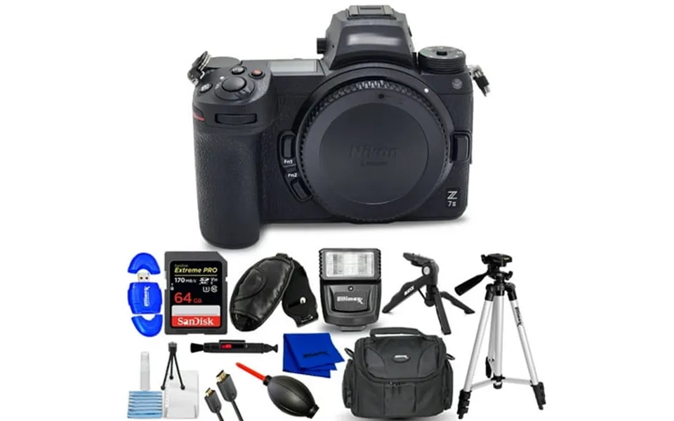 Nikon Z 7ii Mirrorless Digital Camera Body Only Bundle Includes Sandisk 64gb Extreme Pro 75 Tripod Digital Save Flash &