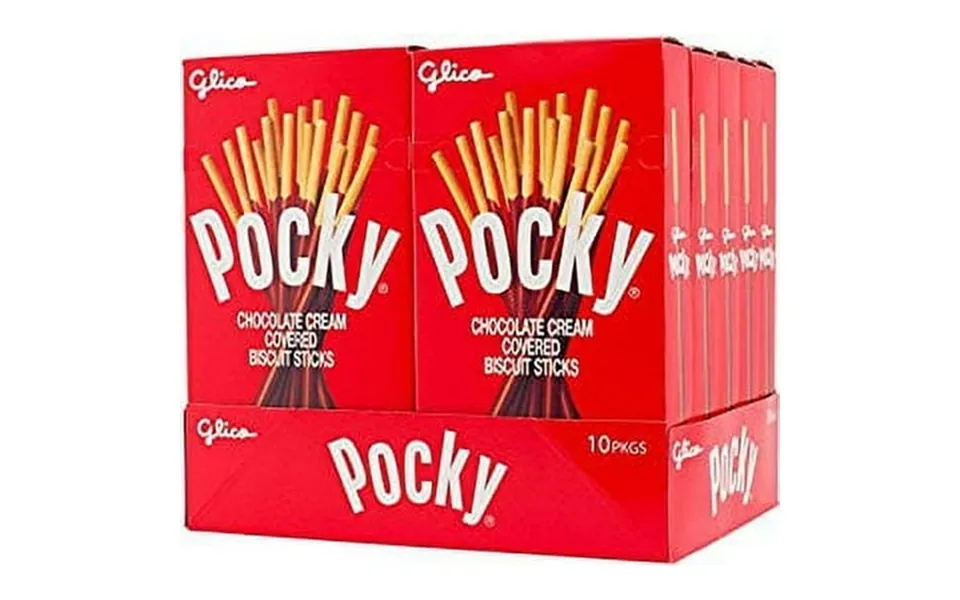 Ninechef Bundle - Glico Pocky Biscuit Stick Chocolate 2.47 Ounce Pack Of 10 1 Ninechef Chopstick