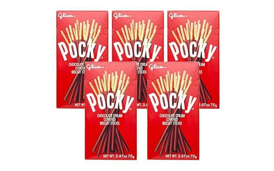 Ninechef Bundle - Glico Pocky Biscuit Stick Chocolate 2.47 Ounce Pack Of 5 1 Ninechef Chopstick