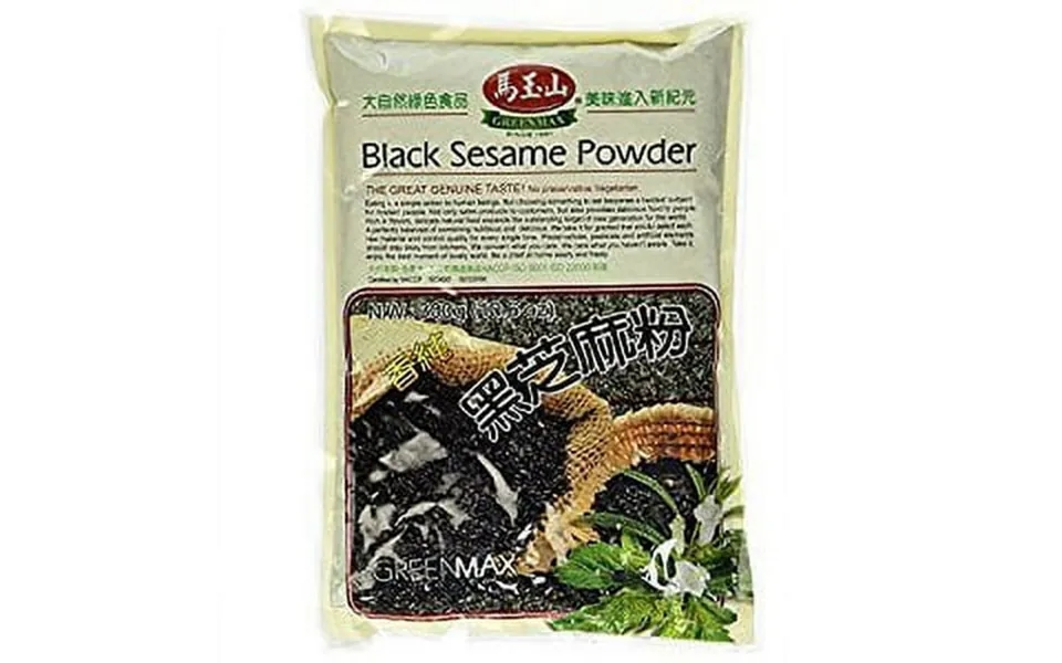 Ninechef Bundle - Greenmax Black Sesame Powder 10.6oz 6 Bag 1 Ninechef Chopstick