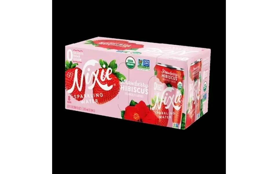 Nixie Sparkling Water Strawberry Hibiscus 12 Fl Oz