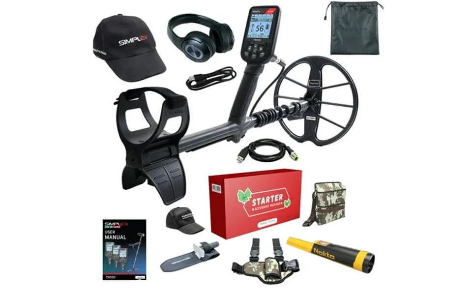 Nokta Simplex Ultra Whp Waterproof Detector With 11 Coil & Wireless Headphones Accupoint And Starter Pack