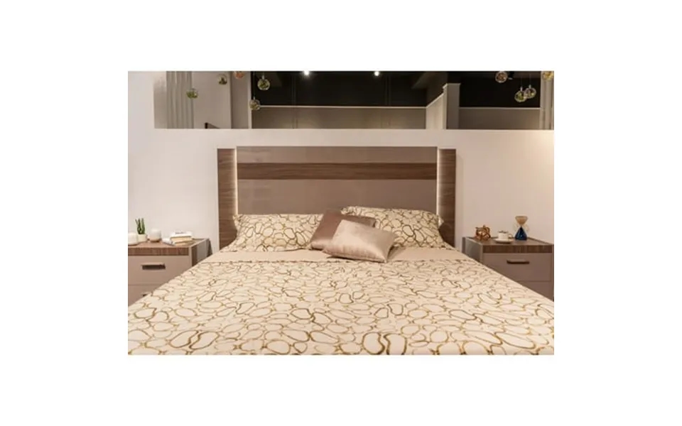 Nora Modern 3-piece Bedroom Set Matt Walnut Queen Size